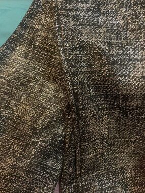 Adrienne Black and Gold Metallic Knit leggings